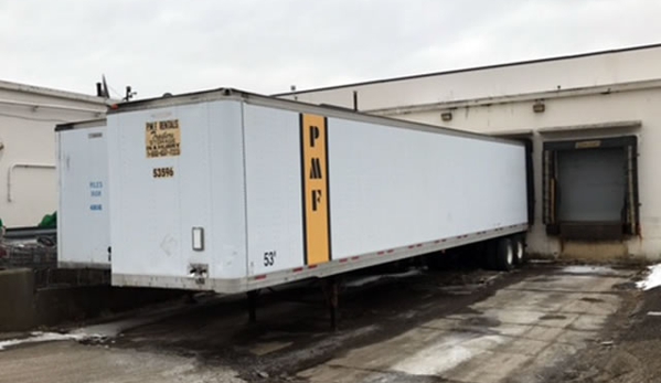 PMF Rentals - Macedonia, OH. Dock Height Storage Trailers available with roll or swing doors