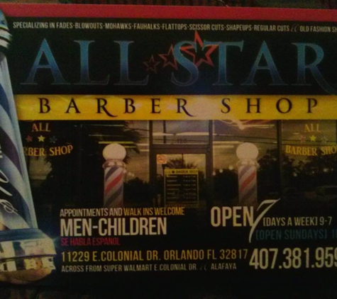 All Star Barber Shop - Orlando, FL