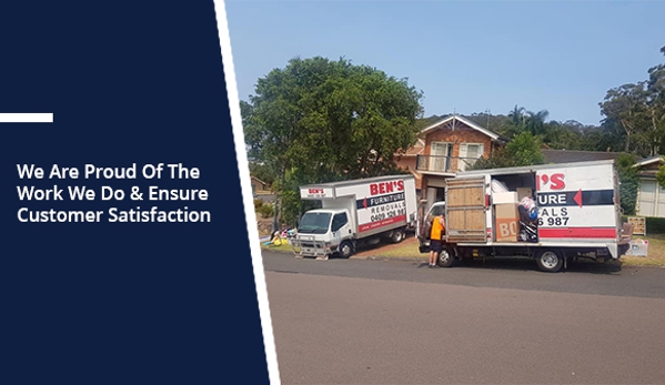 Ben's Furniture Removals - Avoca Beach, NSW. We Are Proud Of The Work We Do & Ensure Customer Satisfaction