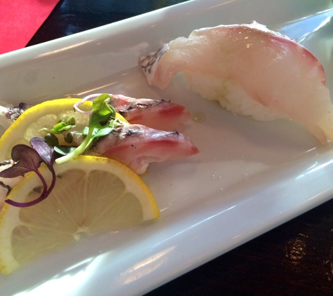 Ra Sushi - Atlanta, GA. Sea bream nigiri and sashimi