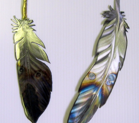 Starritt Studio - Yreka, CA. Metal Feathers