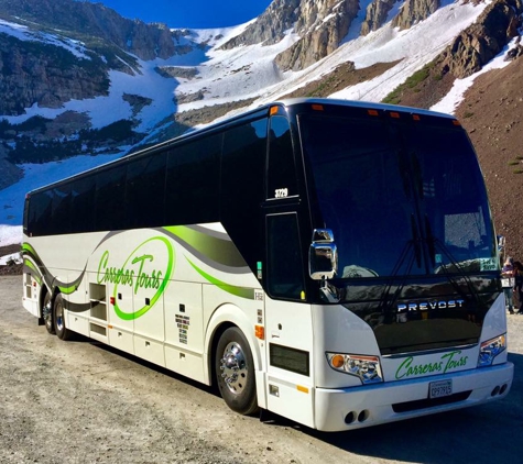 Carreras Tours - Ontario, CA. On a bus tour through Yosemite