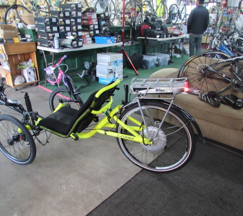 Wally's Bicycle Works - San Luis Obispo, CA. E-assist Catrikes