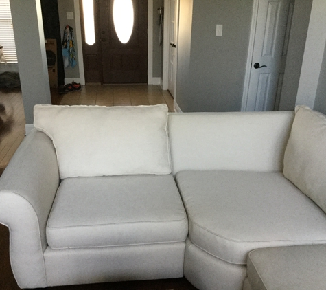 Nusun Upholstery - Gulfport, MS. They forgot an entire back cushion after having this project for over 6 months.