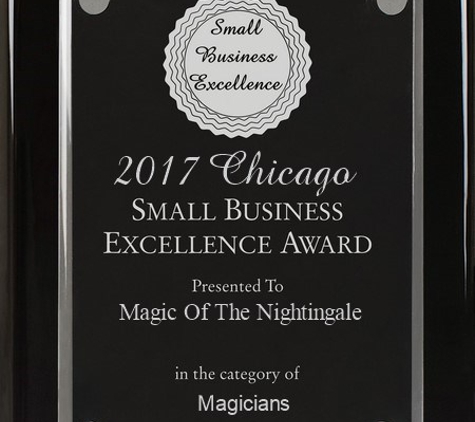 Illinois Singing Telegrams - Chicago, IL. Small Business Excellence Award - 2017