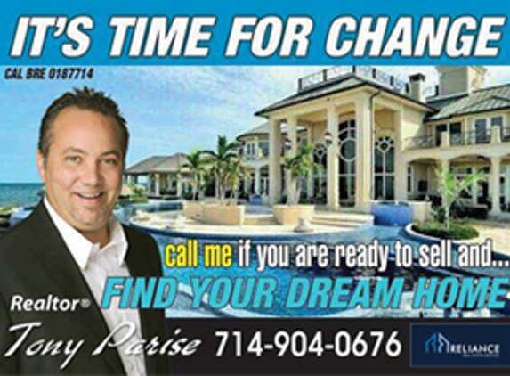 Brea Real Estate Agent Tony Parise - Yorba Linda, CA