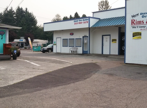 Used Tire Outlet. Corner of 112th & Waller Road in Tacoma
"We'll Keep you rollin'