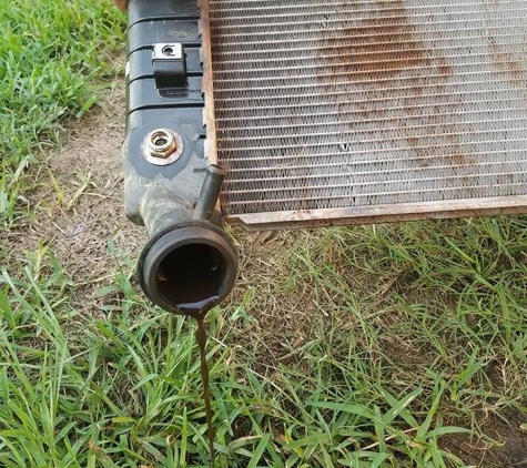 Ripley's Quick Lube & Sticker - Spring, TX. Gunk still in radiator after "flush".