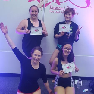 Diamond Class Pole and Fitness Studio - Queens Domain, TAS. Class graduation!