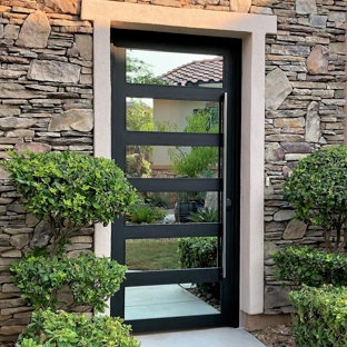 Wonder Iron Works - Las Vegas, NV. Beautiful Security Door with Reflective Glass for Added Privacy.