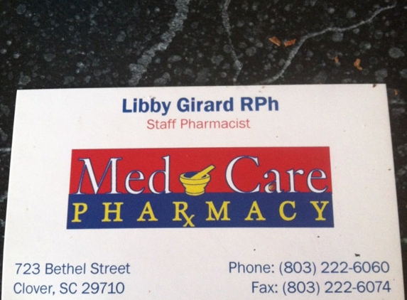 Medcare Pharmacy - Clover, SC