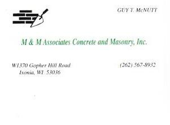 M & M Associates Concrete And Masonry - Ixonia, WI