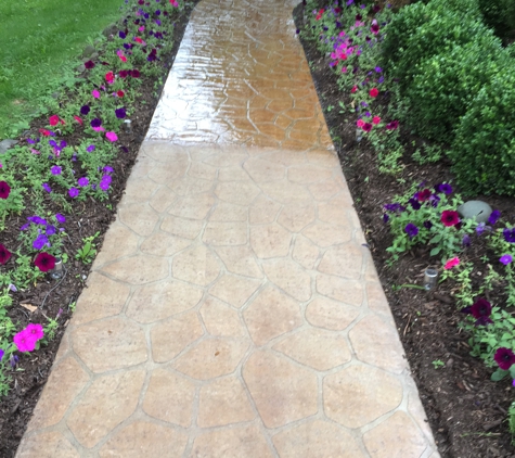 Kwik-Klean Inc - Rochester Hills, MI. Sealed stamped concrete