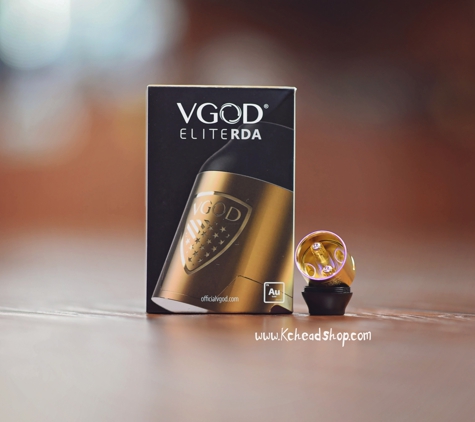 Let's Vape & Smoke Shop KC - Kansas City, MO. VGOD engraved Elite RDTA shield
Top mount oneway fill port
4ml tank capacity
Vacuum wicking system
Hybrid friendly protruding gold plated 51