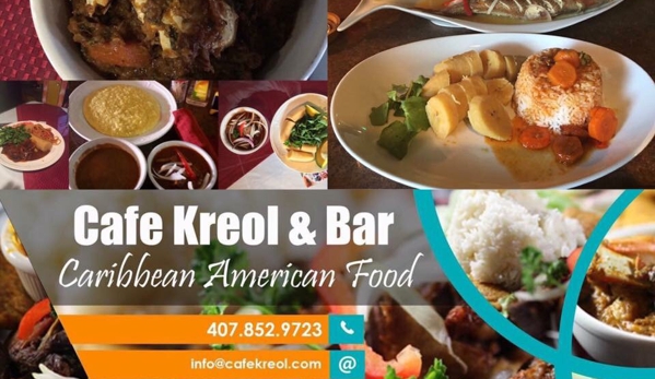 Cafe Kreol - Orlando, FL. CAFE KREOL & BAR OPEN FROM 9am daily