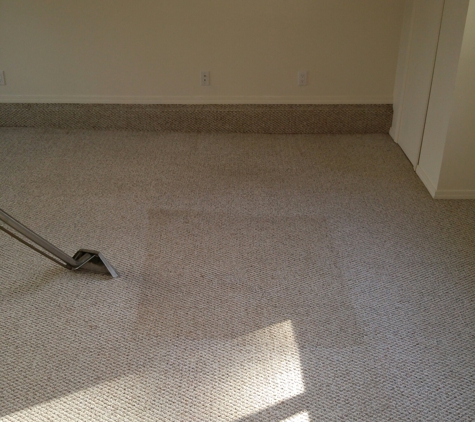 Marinucci's Carpet Cleaning & Janitorial - North Bend, OR. One last dirty patch to clean. What a huge difference!