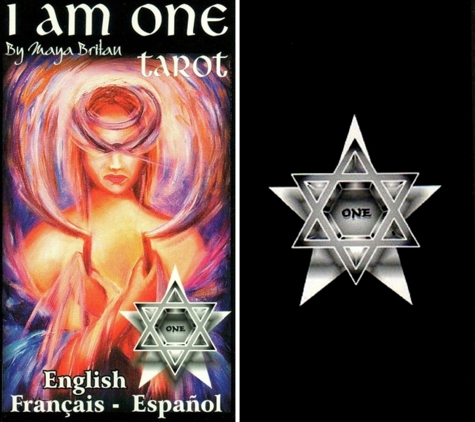 I Am One Tarot - Los Angeles, CA. Box of I Am One Tarot deck front and back