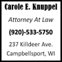 Carole E. Knuppel, Attorney At Law