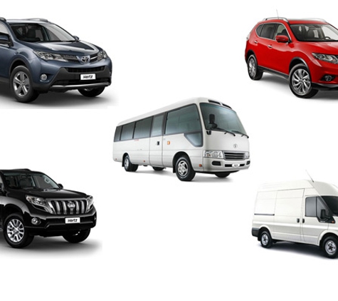 Hertz - Klemzig, SA. Toyota RAV4 & Landcruiser, Nissan X-Trail, Ford Transit, 21 seater bus