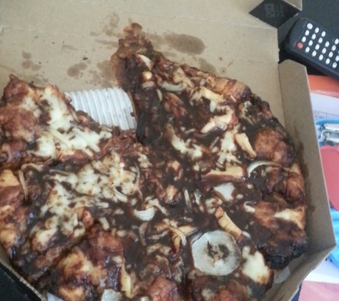 Domino's Pizza - Santa Ana, CA. My pizza 3/29 that they wouldnt take back even though its not edible