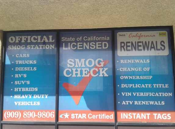 Auto Smog Check Test Only - San Bernardino, CA