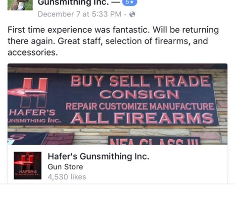 Hafer's Gunsmithing Inc - Hagerstown, MD