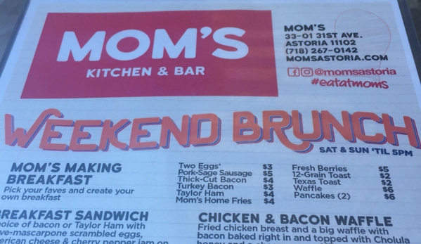 Mom's Kitchen & Bar - Astoria, NY