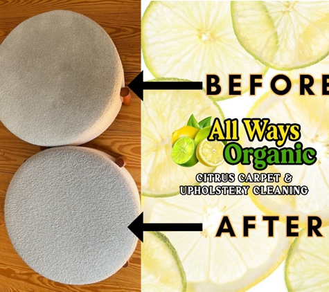 All Ways Organic Citrus Carpet & Upholstery cleaning - Wilmington, NC. Upholstery Cleaning����
