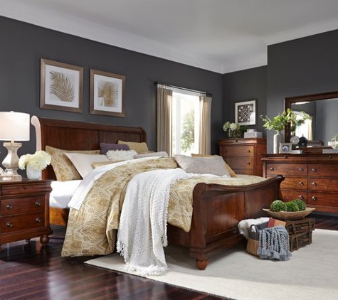 Tyndall Furniture & Mattress - Fort Mill, SC. Top selling traditional bedroom furniture, in classic sleigh bed style