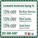 Locksmith Residential Spring TX - Locks & Locksmiths