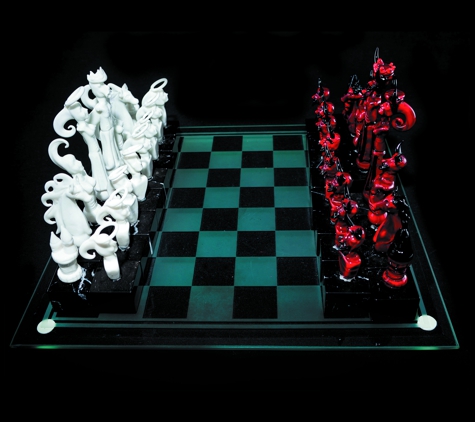 Bomdiggidy Glass Gallery - Houston Heights - Houston, TX. Glass chess set