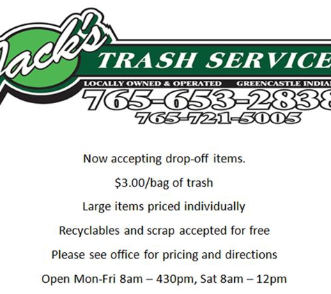 Jack's Trash Service - Greencastle, IN