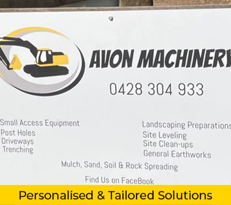 Avon Machinery - Stratford, VIC. Personalised & Tailored Solutions