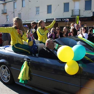 Upper Lachlan Shire Council - Gunning, NSW. Crookwell Street Parade for local Hockeyroos Emily Smith & Kelly White