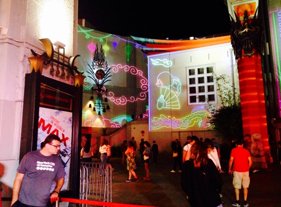 The Chinese Theatre - Los Angeles, CA. They had these lights up on this beautiful night