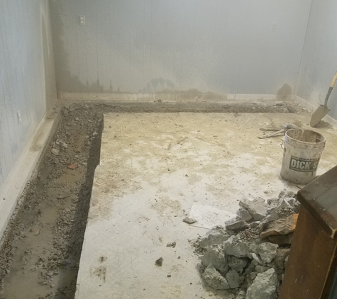 Rooter-Man, LLC - Toledo, OH. Foundation tile replacement . Phase #1