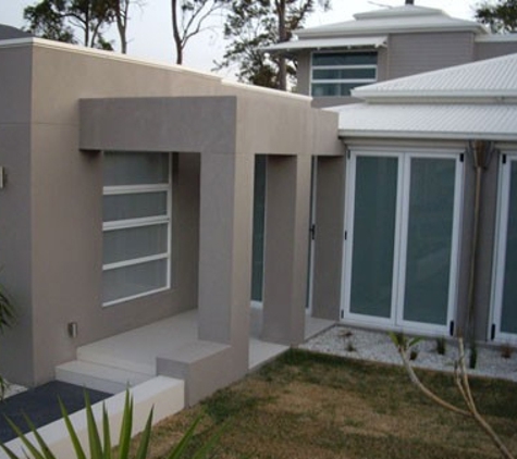 Texture Coating Qld Pty Ltd - Corinda, QLD. Recent jobs for rendering a house on Brisbane's Southside.