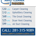 Carpet Cleaners Pasadena