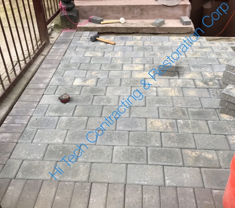 Hi Tech contracting and restoration corp - brooklyn, NY. Installing New Pavers