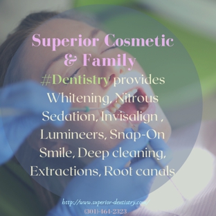 Superior Cosmetic and Family Dentistry - Bowie, MD. #dentistsinbowiemd #bowiedentists #affordabledentistsinbowiemd #fullservicedentistsbowiemd #cosmeticdentistrybowiemd #familydentistsrybowiem