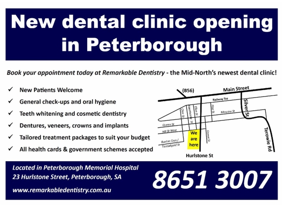 Remarkable Dentistry - Peterborough Clinic - Peterborough, SA