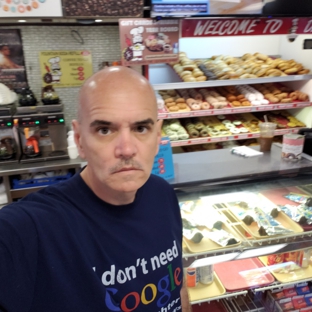 Dandee Donut Factory - Pompano Beach, FL. Bill Lewis of Vero Beach visiting Dandee Donuts in Pompano Beach, Florida.