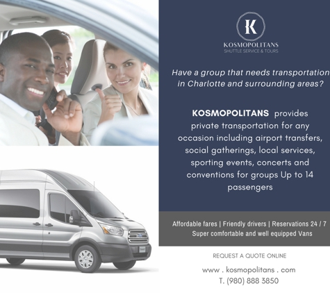 Kosmopolitans Shuttle Service and Tours - Charlotte, NC