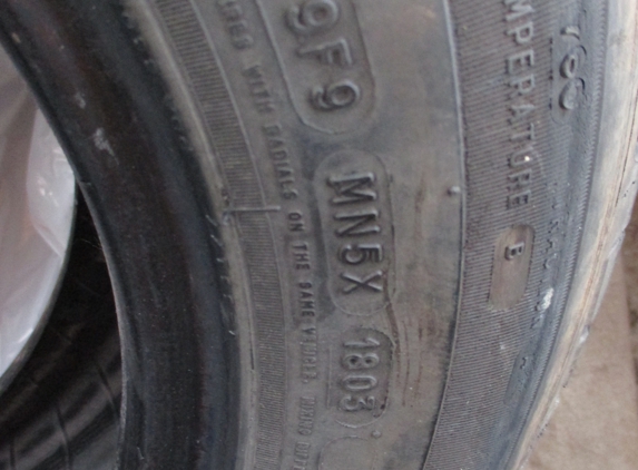 California Tire and Wheels Oxnard - Oxnard, CA. These tires were sold to me over 10 years old