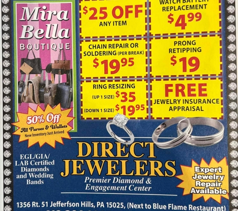 Direct Jewelers & Mira Bella Boutique - Clairton, PA