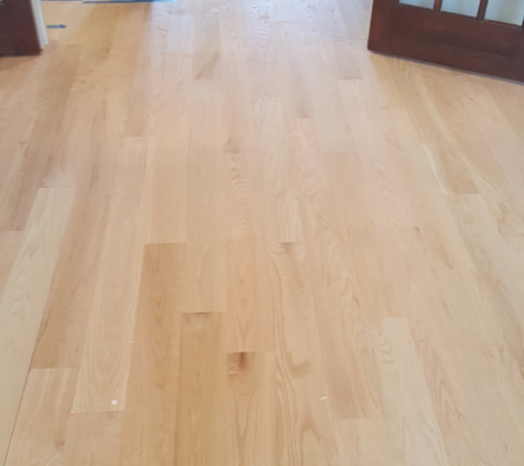 Residential Flooring Resources - Conroe, TX. Engineered un-finished flooring, glued down to the slab, then sanded and finished