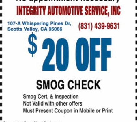 Integrity Automotive Service - Scotts Valley, CA