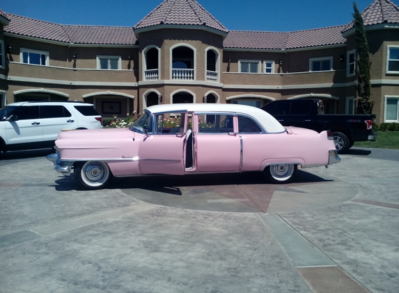 The antique Pink Cadillac Limousine - Sun City, CA
