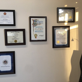 Enrich Financial Credit Repair Specialist - Tarzana, CA. Wall to wall certificate for Arian Eghbali