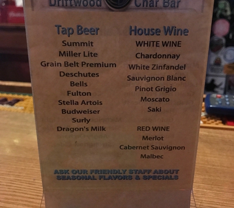 Driftwood Char Bar - Minneapolis, MN